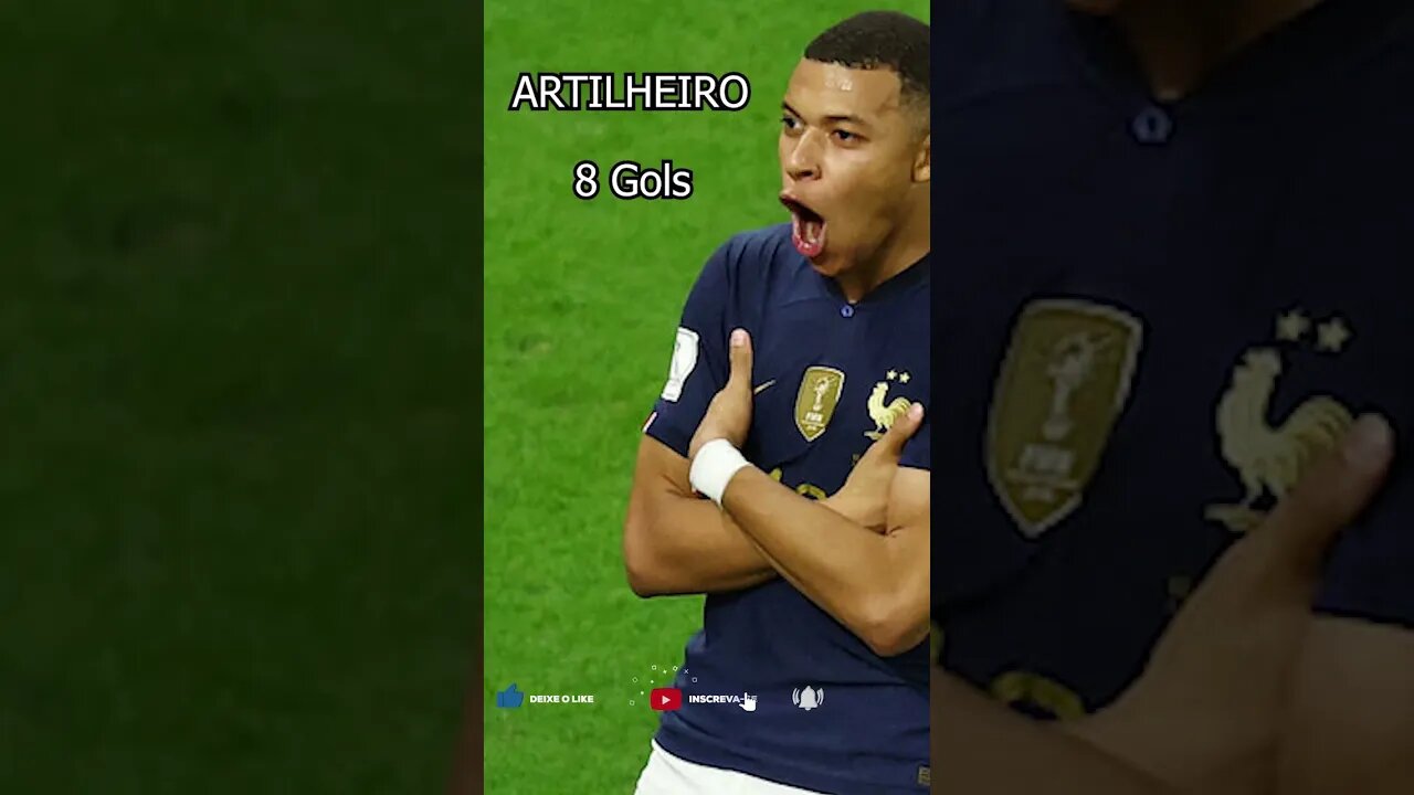 ⚽[COPA DO MUNDO]⚽ - ARTILHEIRO 8 GOLS MBAPPE #copadomundo #futebol