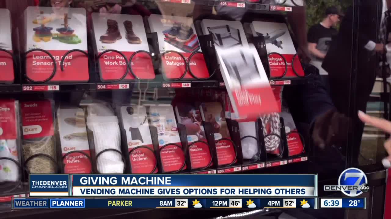 Giving machine at 15th and Larimer