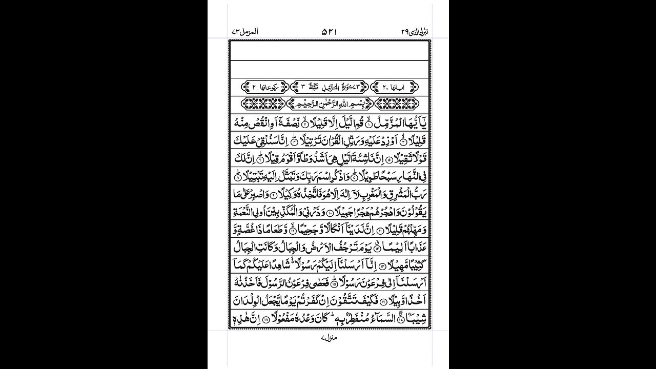 Surah muzammil