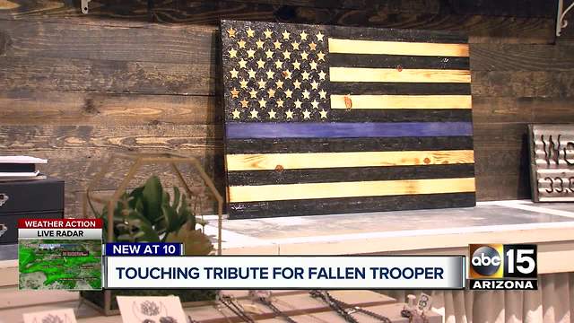 Mother of slain DPS Trooper Tyler Edenhofer presented with tribute artwork