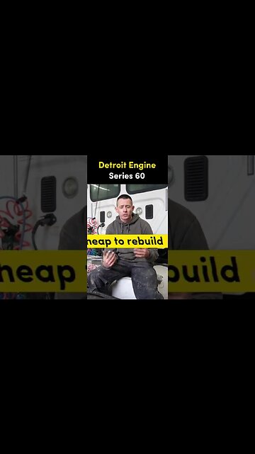 Detroit Series 60 engine - great pre emission engine for semi trucks #shorts
