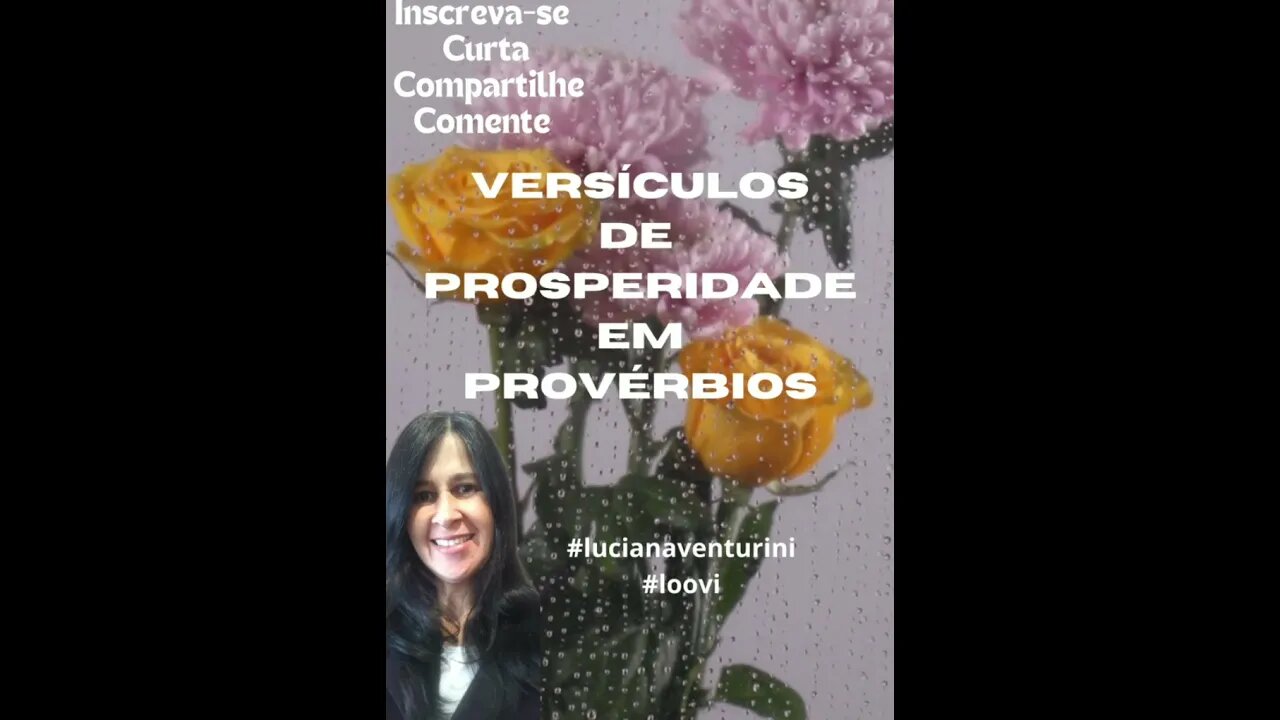 Versículos de prosperidade em provérbios #lucianaventurini #loovi #shorts