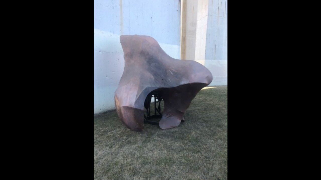 Mysterious sculpture shows up at Hart Crane Park