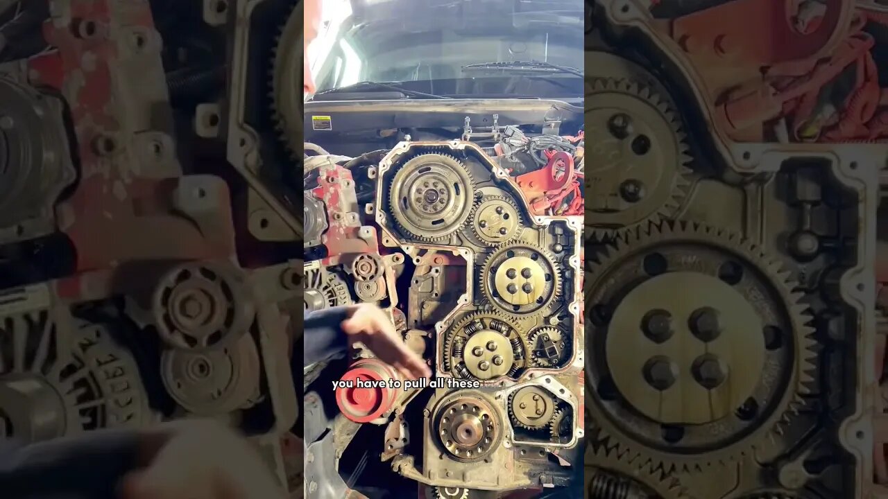 Cummins ISX15 Front Gear Housing Leak #shorts