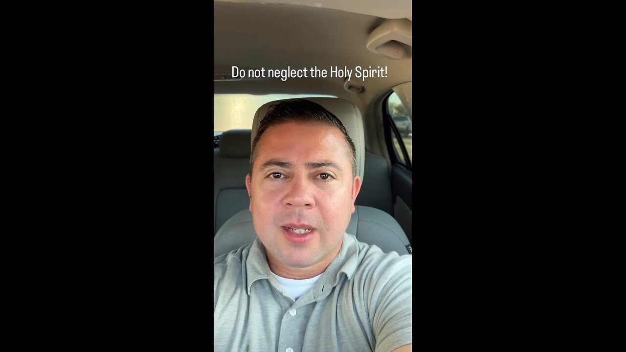 Do not neglect the Holy Spirit!