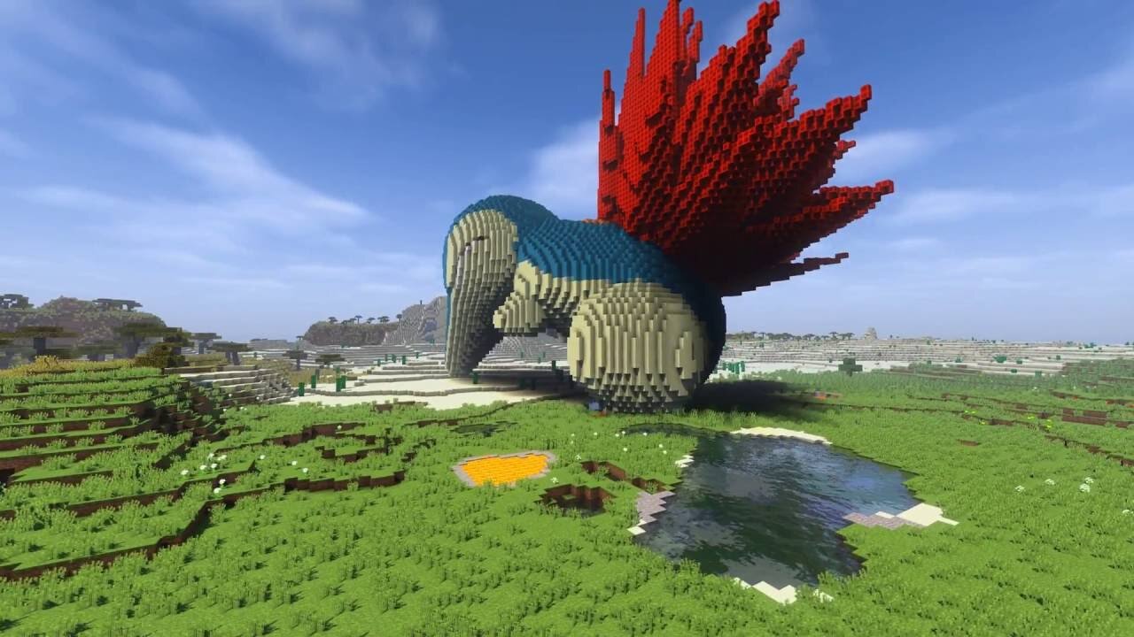 Minecraft Cyndaquil Build - Pokemon