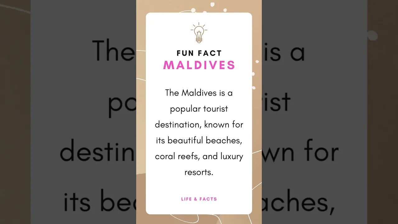 Fun Facts Maldives