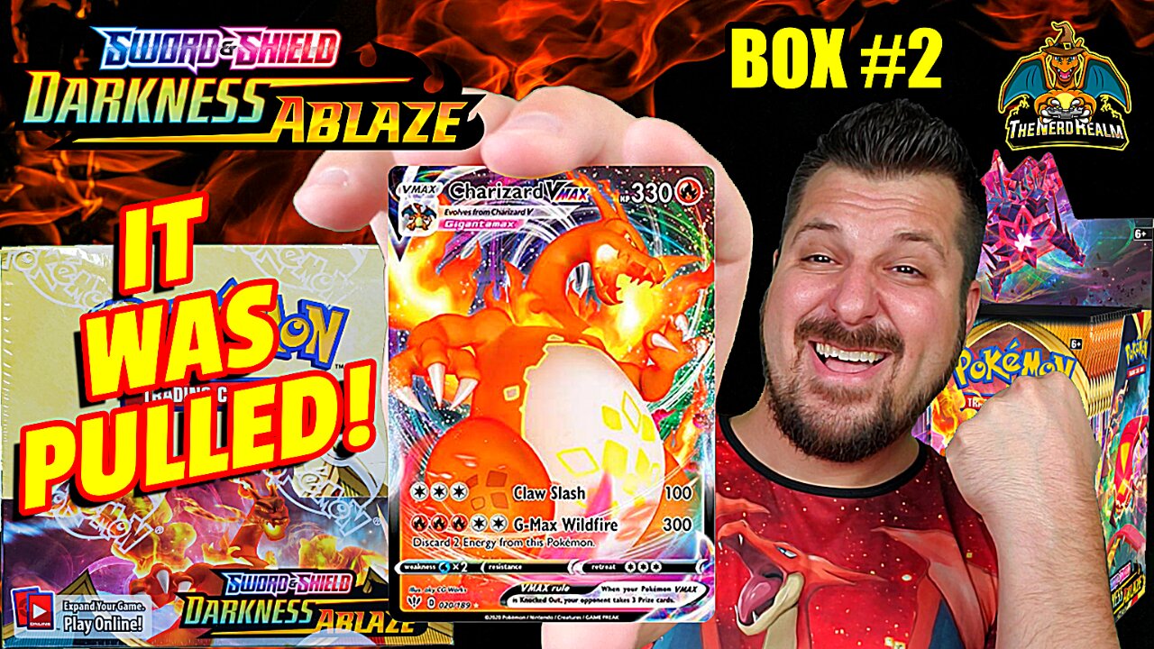 🔥Charizard VMax Pulled!🔥 Darkness Ablaze Booster Case (Box 2) | Charizard Hunting | Pokemon Opening