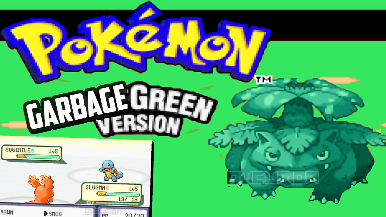 Pokemon Garbage Green - Pokemon Leaf Green Trashlocke with bad pokemon, remove EV and more