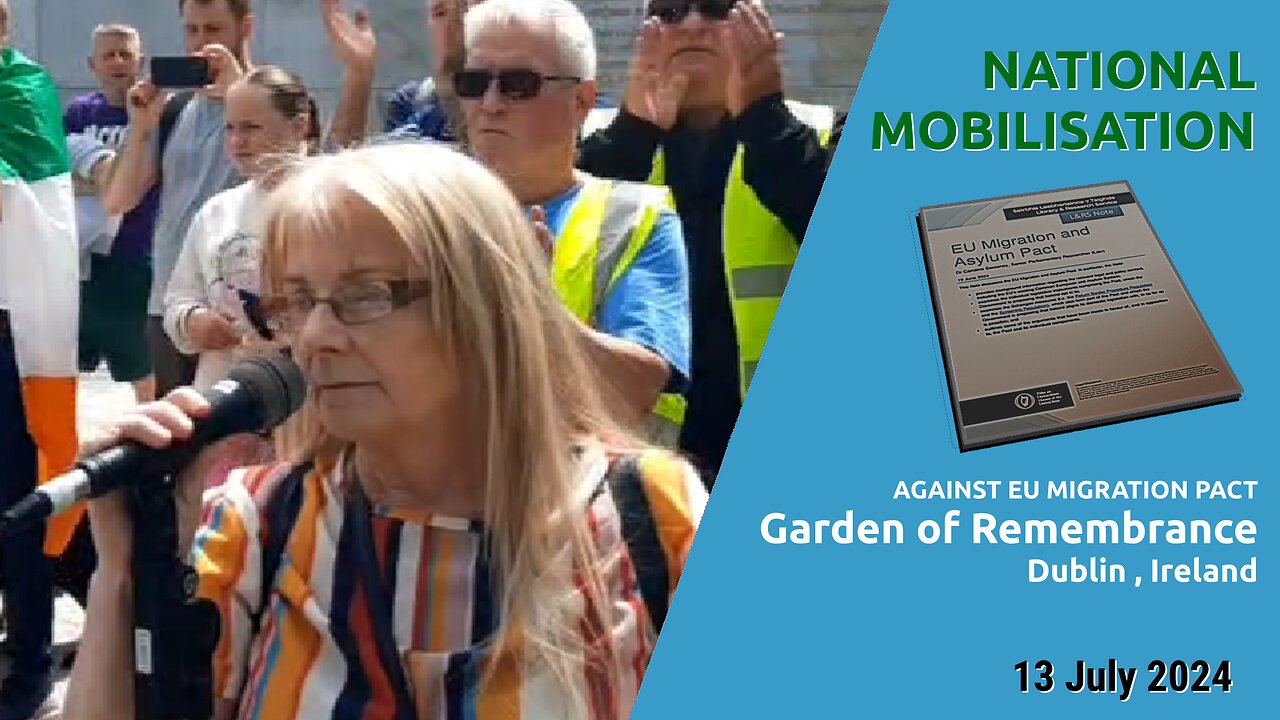 National Mobilisation against eu migration pact - Dublin, Ireland 13 July 2024