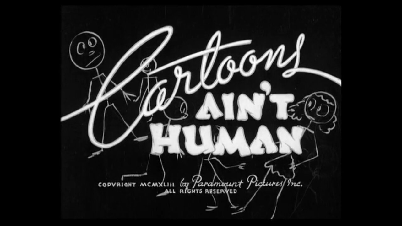 Popeye The Sailor - Cartoons Ain't Human (1943)