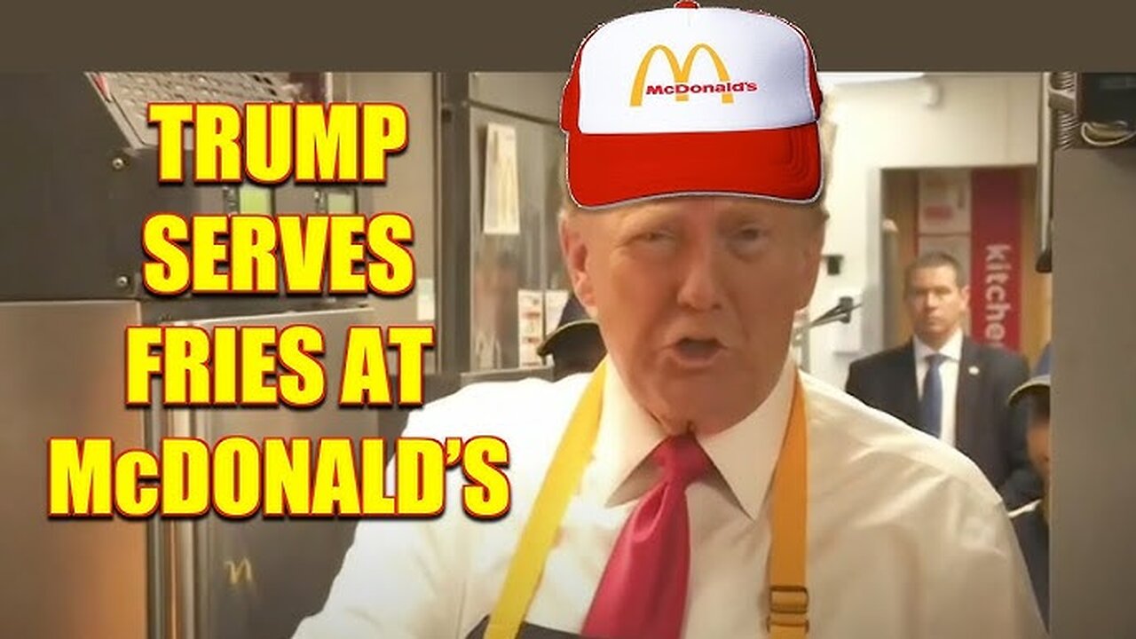 Donald Trump serving fries at McDonalds in Feasterville Pennsylvania - 2024 Campaign Strategy