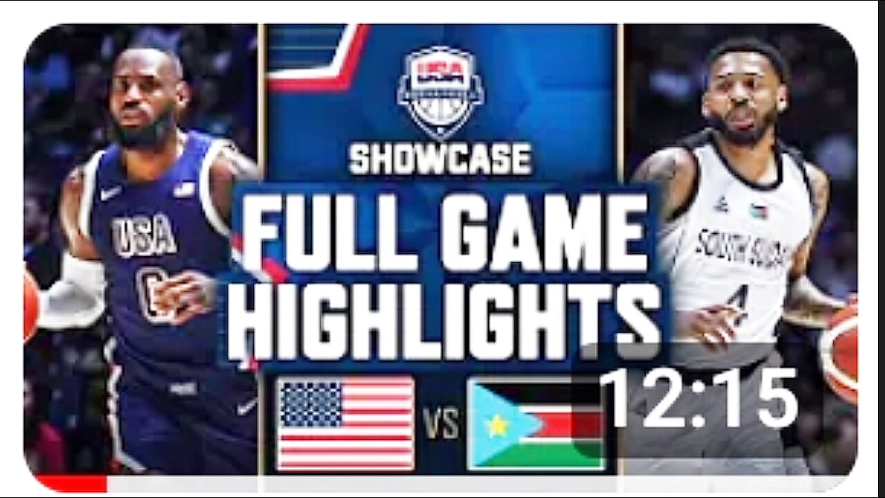 SOUTH SUDAN vs USA | USAB SHOWCASE FULL GAME HIGHLIGHTS | NBA July 20, 2024