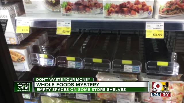 Why do Whole Foods stores have empty shelves?