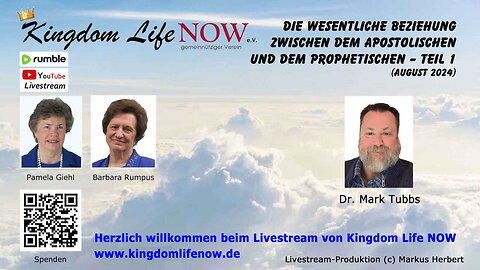 Die wesentliche Beziehung zwischen dem APOSTOLISCHEN und dem Prophetischen - Teil 1 (Dr. Mark Tubbs)