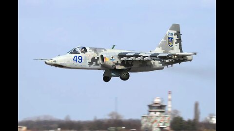 Dron ruso Lancet destruye avión Su-25 de la OTAN/Ucrania aeródromo de Dolgintsevo Krivoy Rog