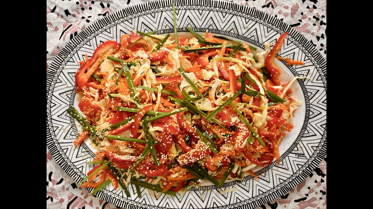 Ginger and Sesame Slaw - A Revitalizer