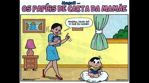 Magali em-Os papéis de carta da mamãe | Gibis do Rapha 2