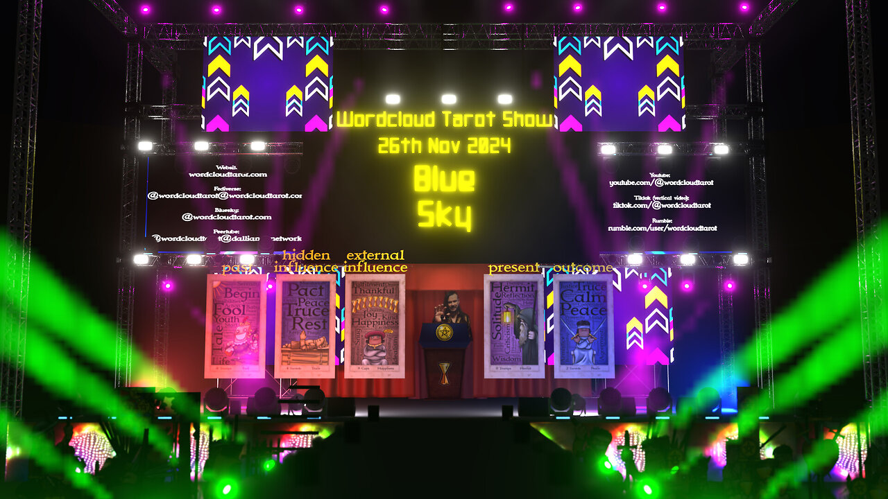 Bluesky - The Word Cloud Tarot Show - 26 Nov 2024