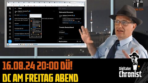 Aufzeichnung vom 16.08.24 DC am Freitag Abend