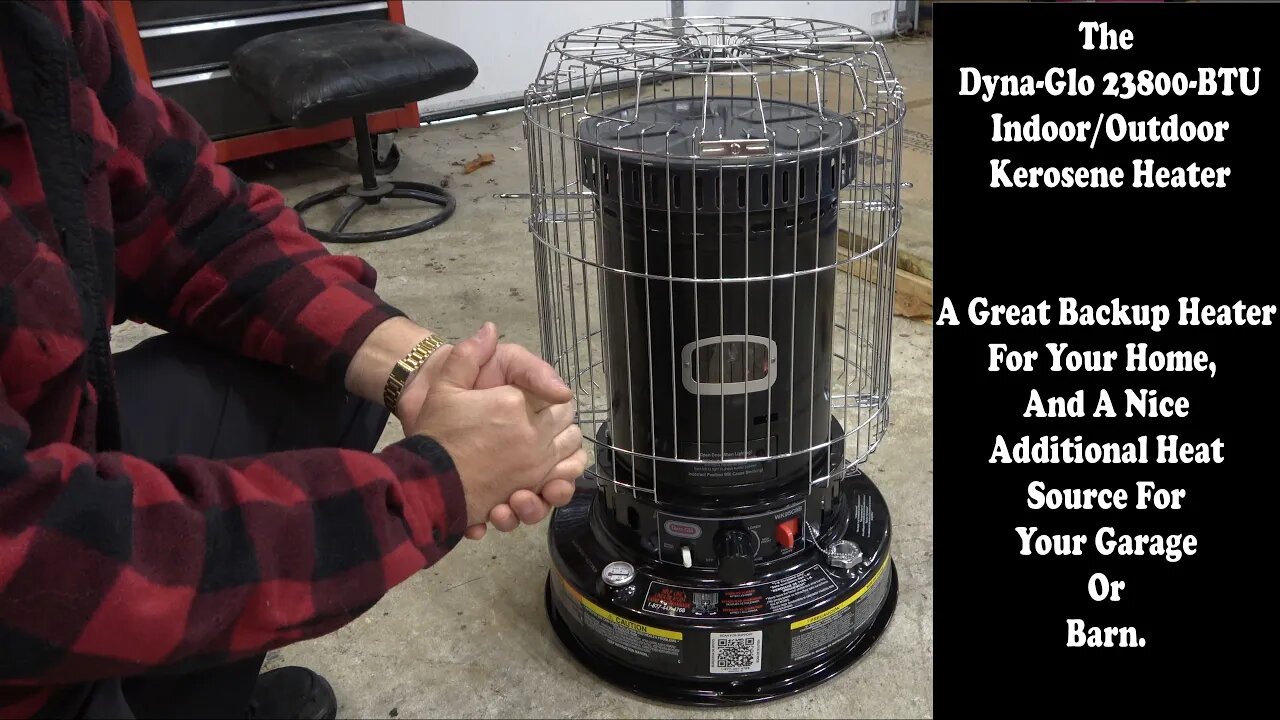 The Dyna-Glo 23800-BTU Kerosene Heater. My hands are thanking me already!