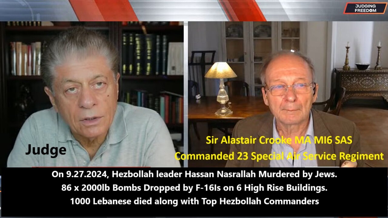 Sir Crooke MI6: Hezbollah Head Hassan Nasrallah Murdered by Jews