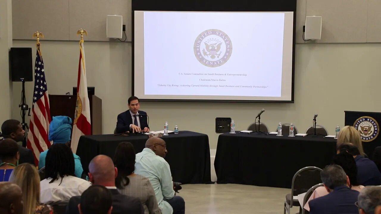 Rubio Opening Remarks at Small Business Committee Field Hearing on Achieving Upward Mobility
