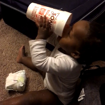 A Baby And A Cup Equals Fail