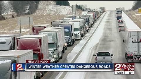 Eastern Oklahoma roads hit hard after Sunday snowstorm