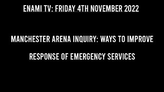 Manchester Arena inquiry: Ways to improve response of emergency services