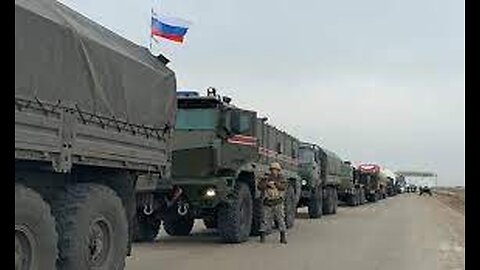 huge convoy of equipment of Russian army leaving bases in Syria