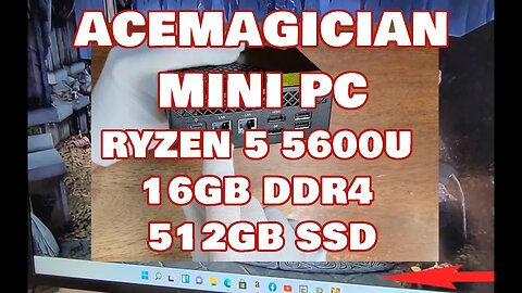 ACEMAGICIAN Mini PC, Ryzen 5, 16GB DDR4, 512GB SSD - Pretty Fast