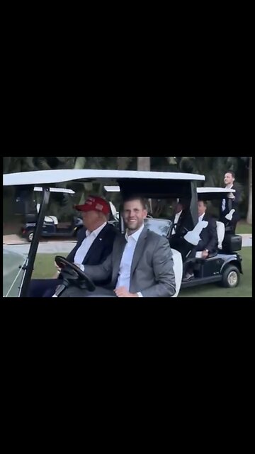 Trump’s Golf Cart Motorcade