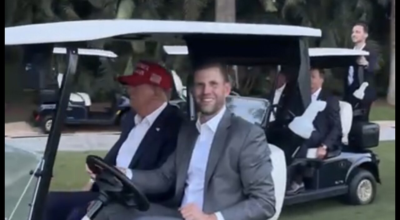 Trump’s Golf Cart Motorcade