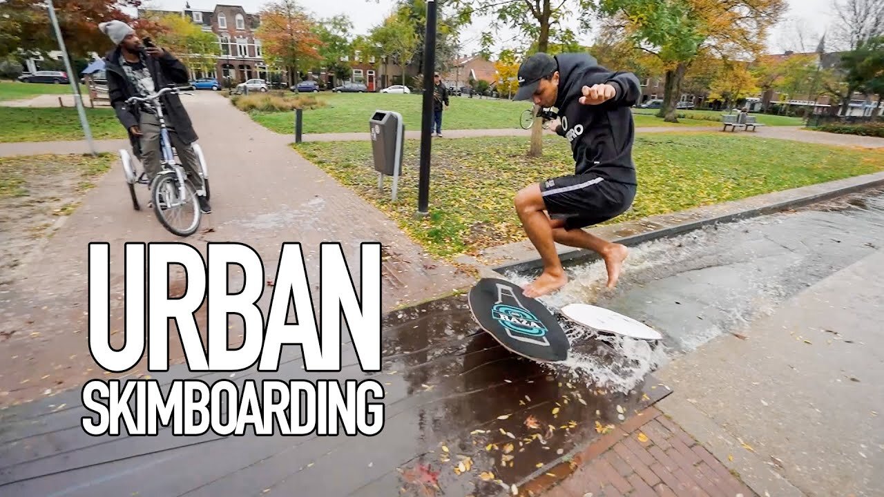 STREET SKIMBOARDING W/ 4X European Skimboard Champion!