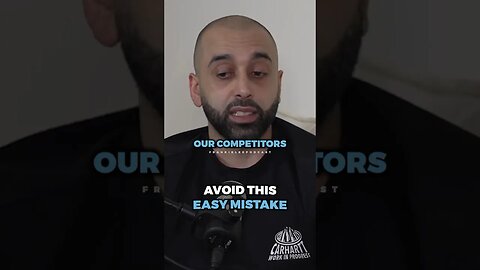 Avoid this EASY mistake ..