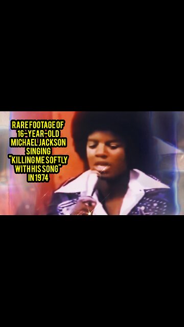 Rare Footage of 16-year-old Michael Jackson Singing "Killing Me Softly with His Song" in 1974