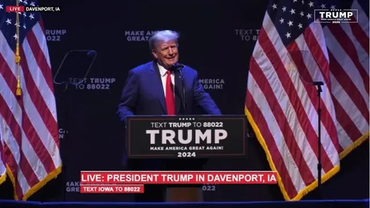 President Donald J. Trump in Davenport, IA