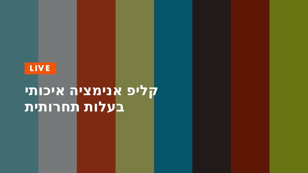 קליפ אנימציה איכותי בעלות תחרותית