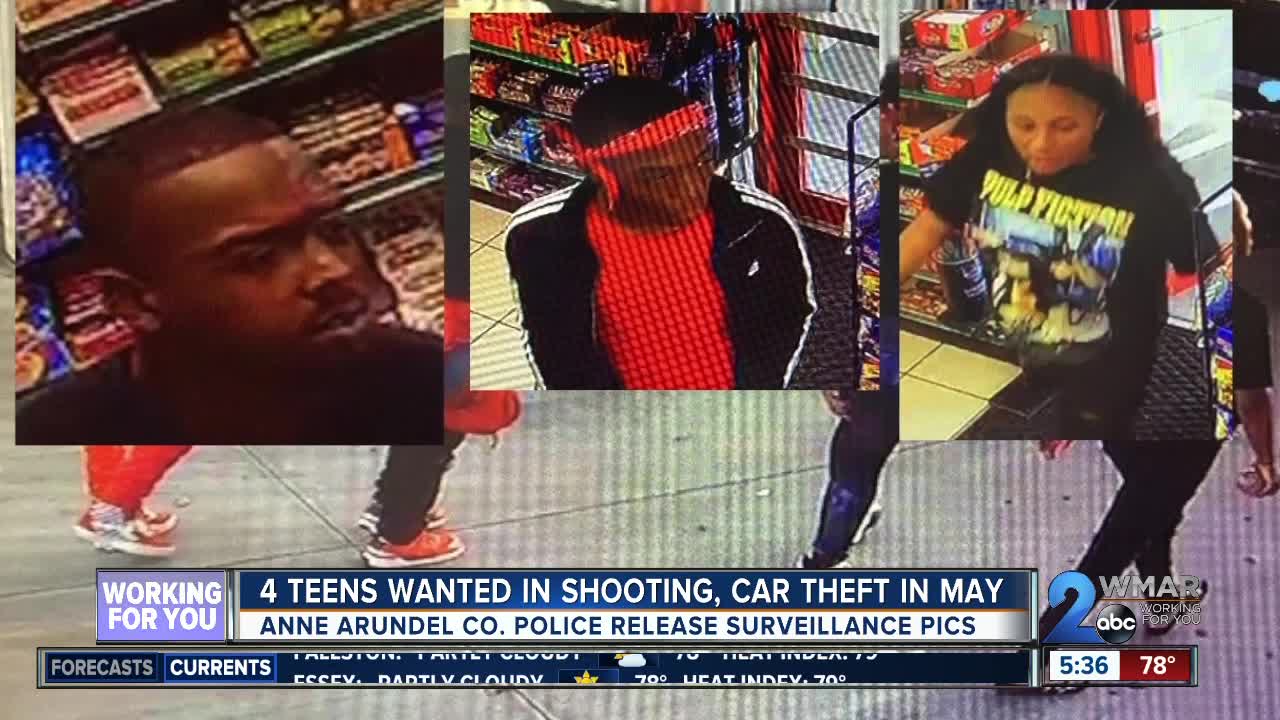 4 teens wanted in shooting, car theft in May