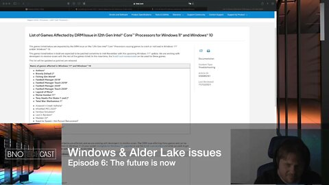 Windows 11 trouble with Intel Alder Lake