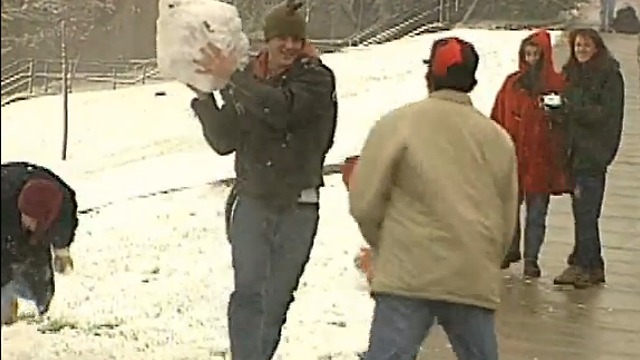 From The Vault: Snowball fights on Halloween weekend in Cincinnati in 1993