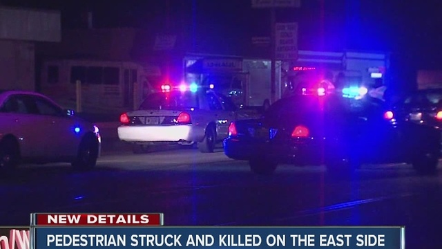 Pedestrian killed while crossing the road on Indy's east side