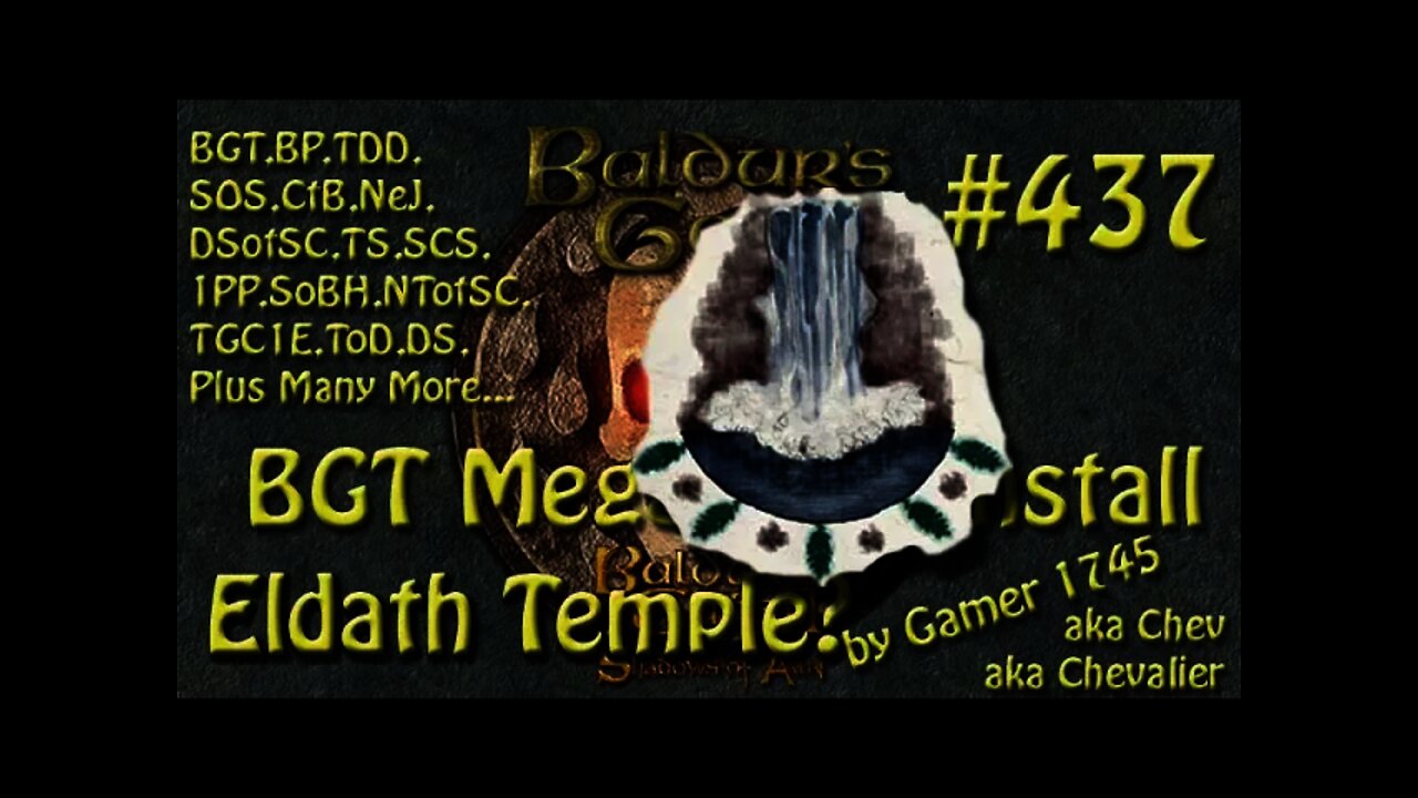 Let's Play Baldur's Gate Trilogy Mega Mod Part 437 The Eldath Temple