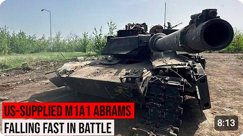 ⚔ 🇷🇺 US-supplied M1A1 Abrams tanks were quickly 💥 destroyed in combat.