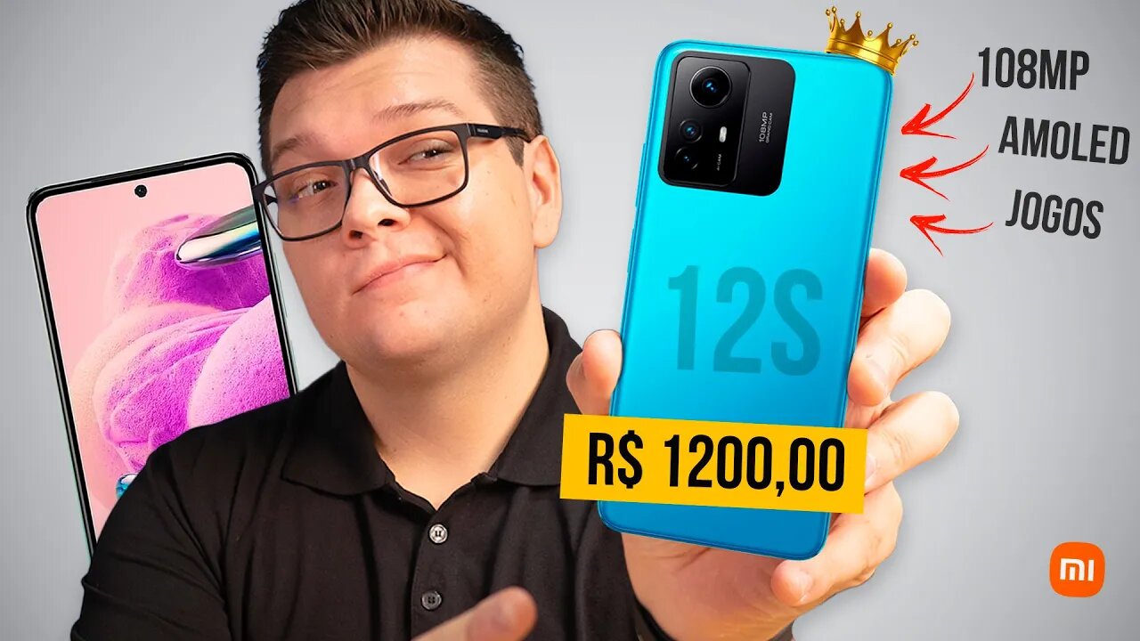 BAIXOU! A melhor CÂMERA pelo MENOR PREÇO! Redmi Note 12S com 108MP e 256GB!