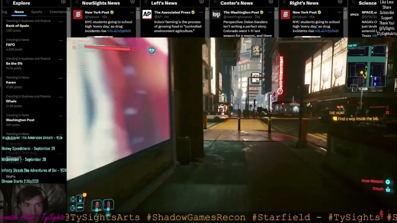 Cyberpunk 2077 - Part 16.1 #TySights #SGR #NewsTrends 9/16/23