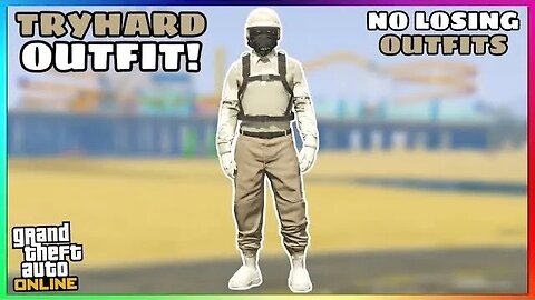 Easy Tan Joggers Ripped Shirt Glitch Tryhard Modded Outfit (No Transfer) (GTA Online)