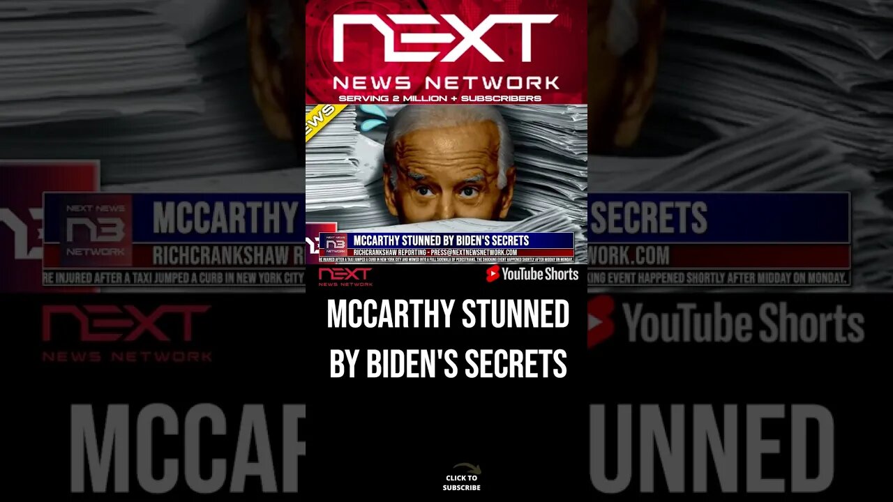 McCarthy Stunned by Biden's Secrets #shorts