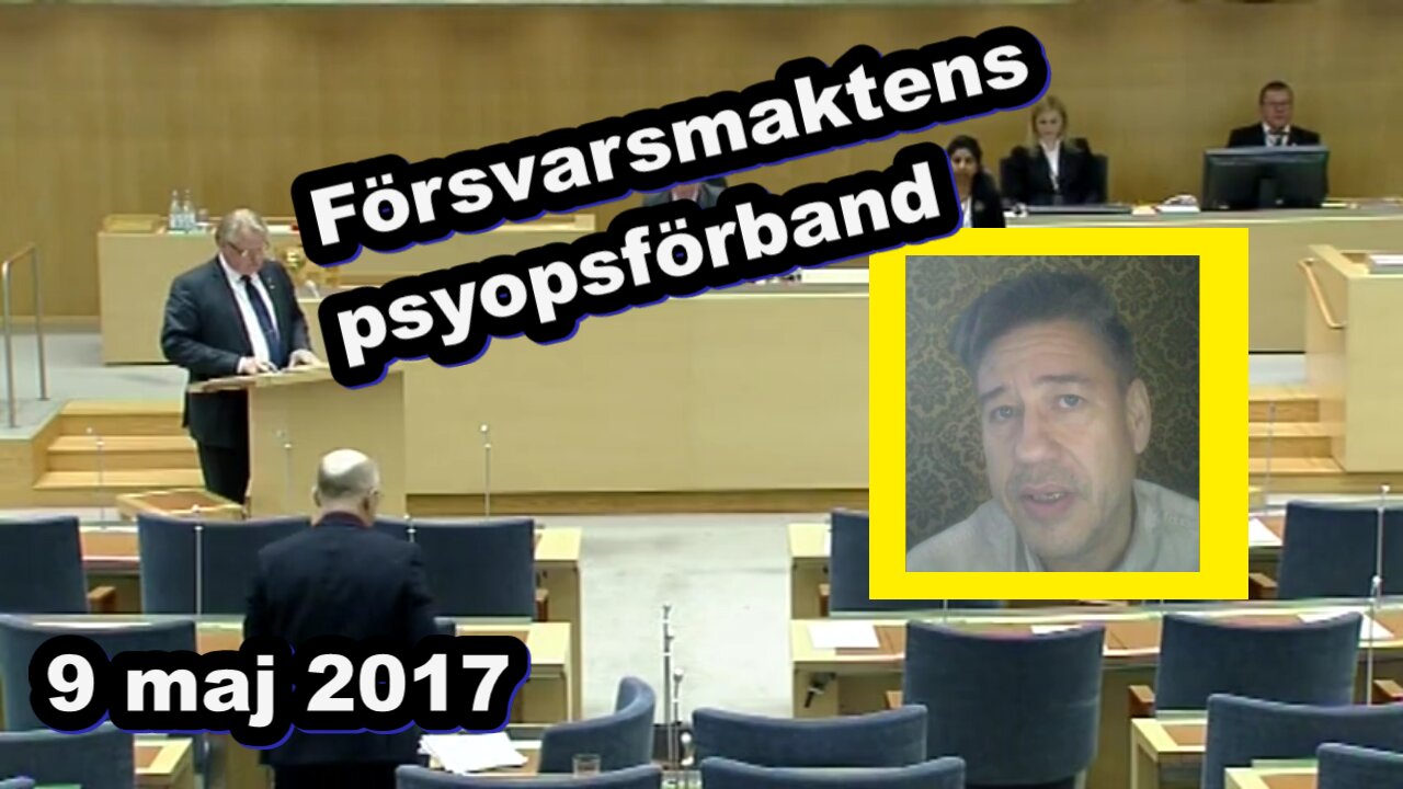 Sammanfattning Interpellationsdebatt Försvarsmaktens Psyopsförband